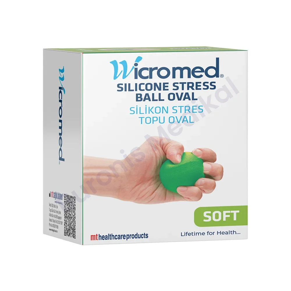 ORTOPEDİ SİLİKON STRES TOPU OVAL YEŞİL