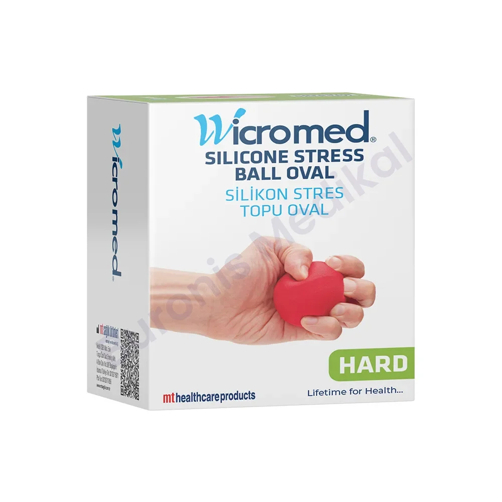 ORTOPEDİ SİLİKON STRES TOPU OVAL KIRMIZI
