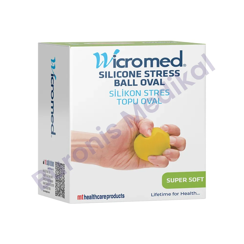 ORTOPEDİ SİLİKON STRES TOPU OVAL SARI
