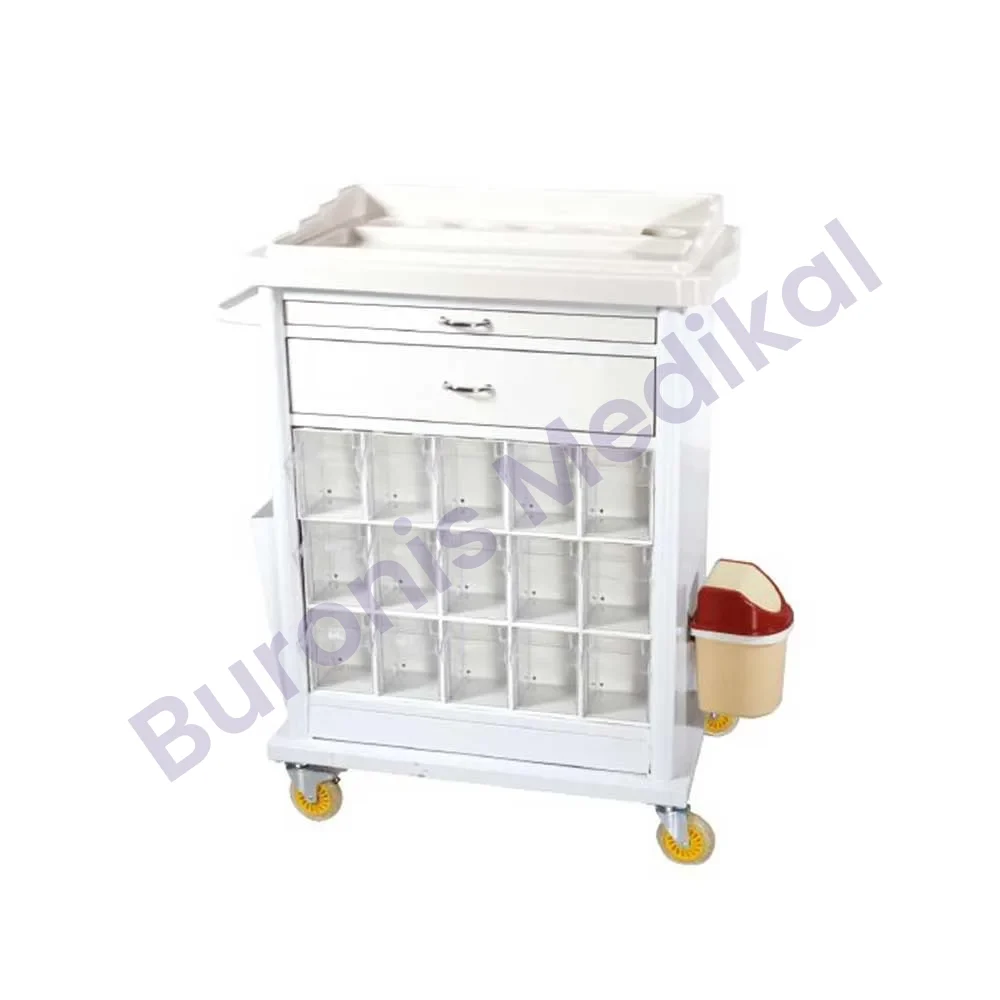 TM-B 2030 ACİL VE İLAÇ ARABASI (30 GÖZLÜ)