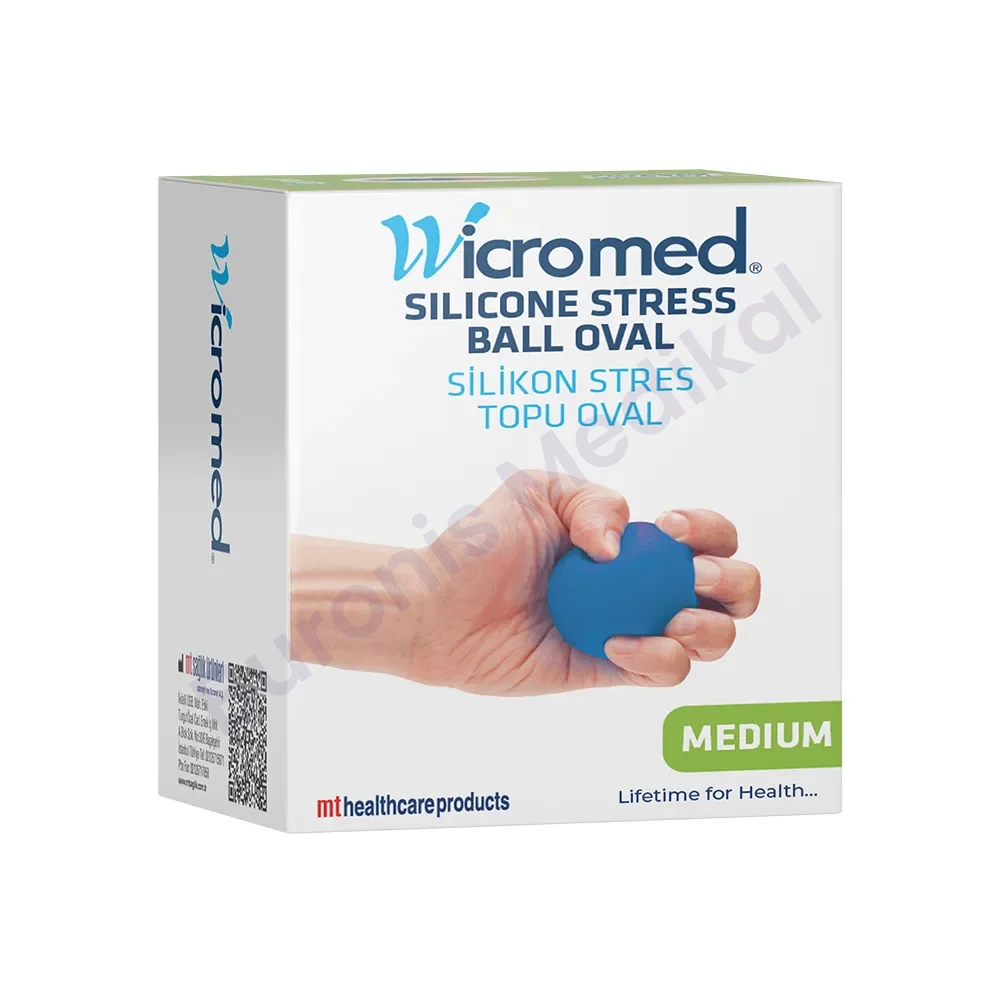 ORTOPEDİ SİLİKON STRES TOPU OVAL MAVİ