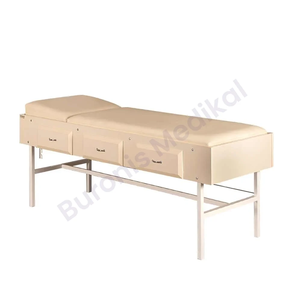 TM-1003 MUAYENE MASASI MOBİLYA (AHŞAP 3 ÇEKMECELİ)