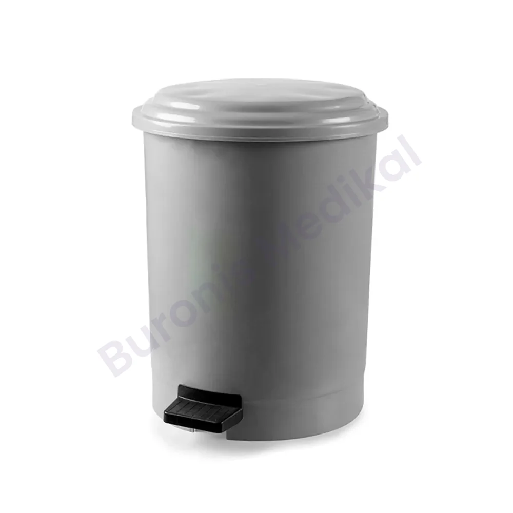 TIBBI ATIK KOVASI PEDALLI 50 lt GRİ