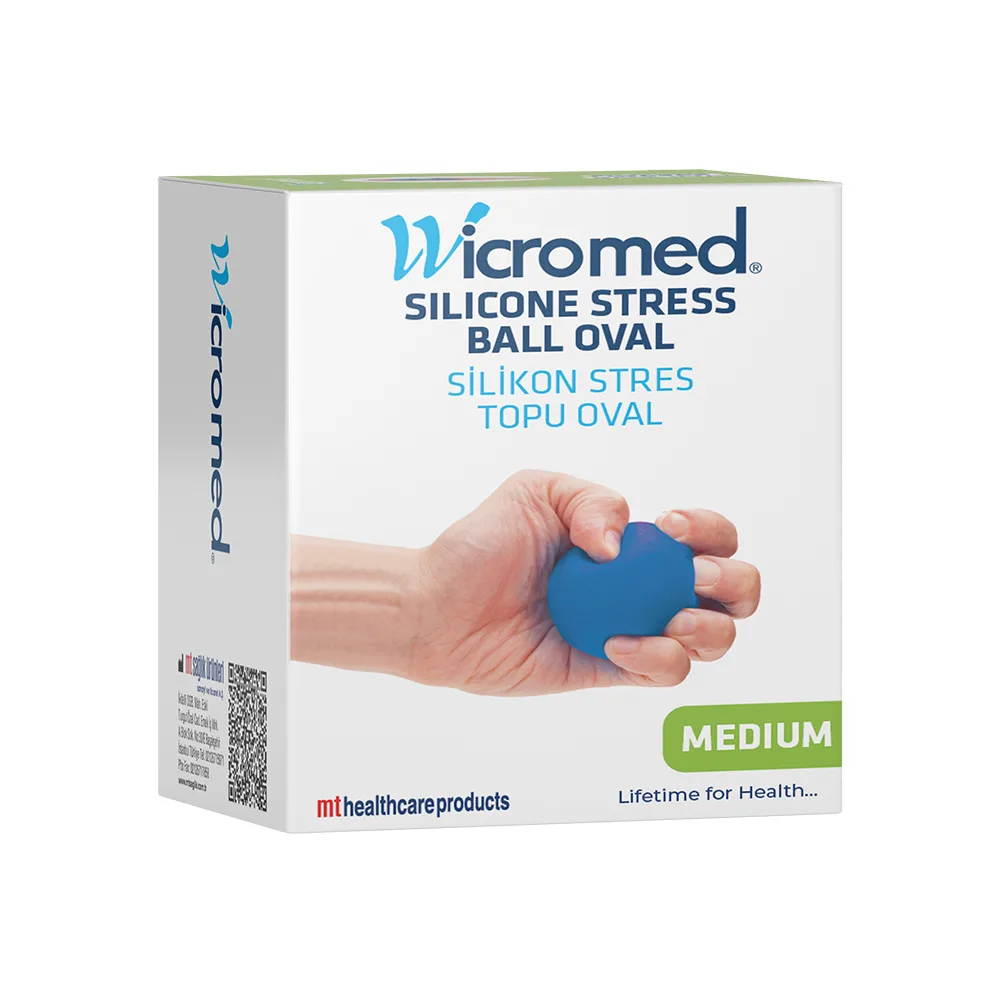 ORTOPEDİ SİLİKON STRES TOPU OVAL MAVİ